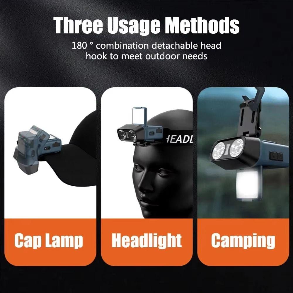 Ultra Bright Sensor Headlamp Portable Induction Fishing Headlight Hanging Camping Light  Camping