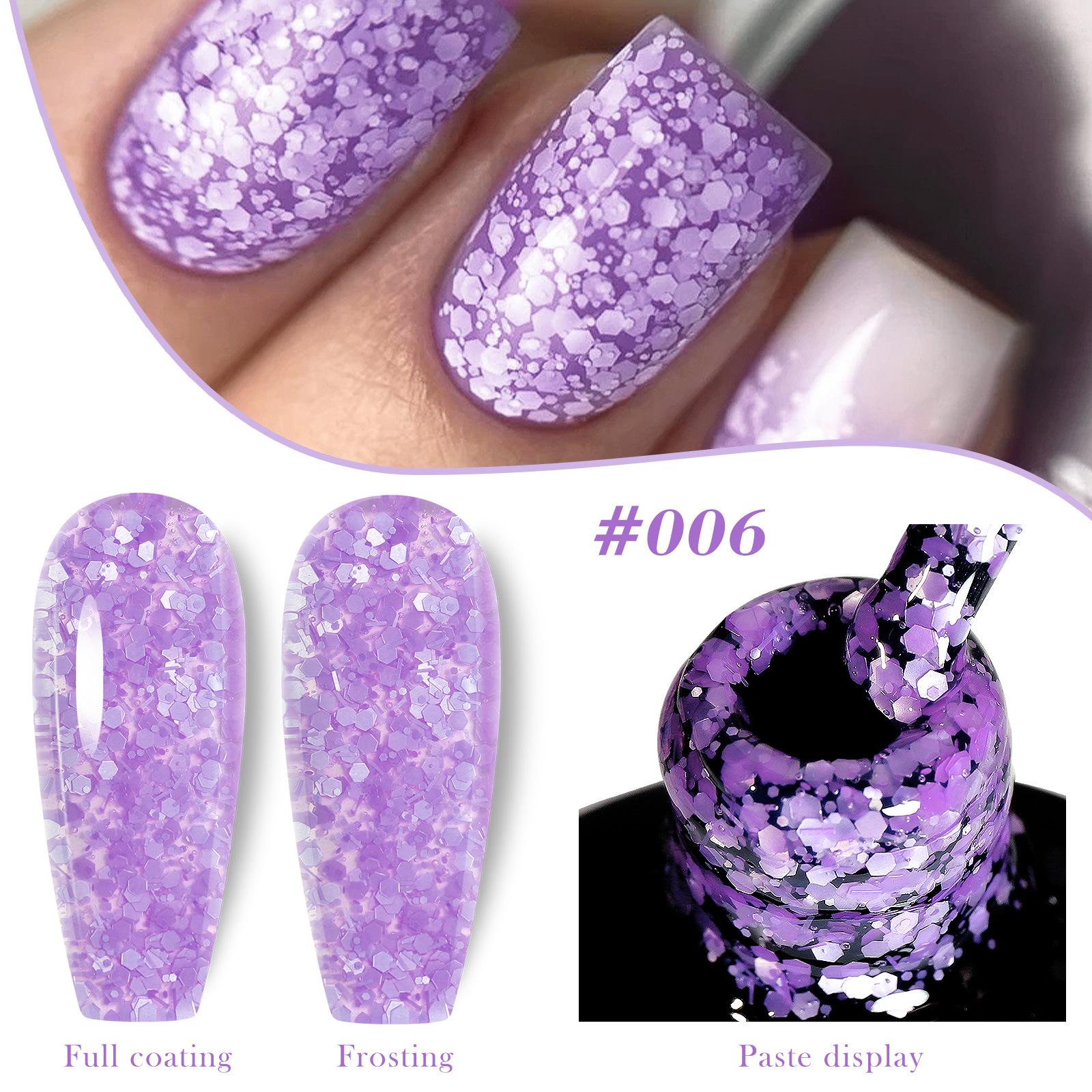 

Лак для ногтей Sakura Sequin, гель-лак для дизайна ногтей, специальный светотерапевтический лак для ногтей