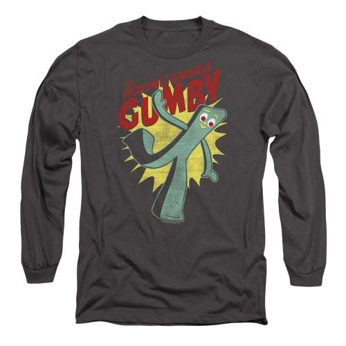 Gumby Unisex Adult The Incredible Bendable Long-Sleeved T-Shirt