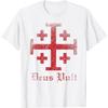 WKqvqWkTo Deus Vult Order of The Holy Sepulchre Jerusalem Cross T-Shirt