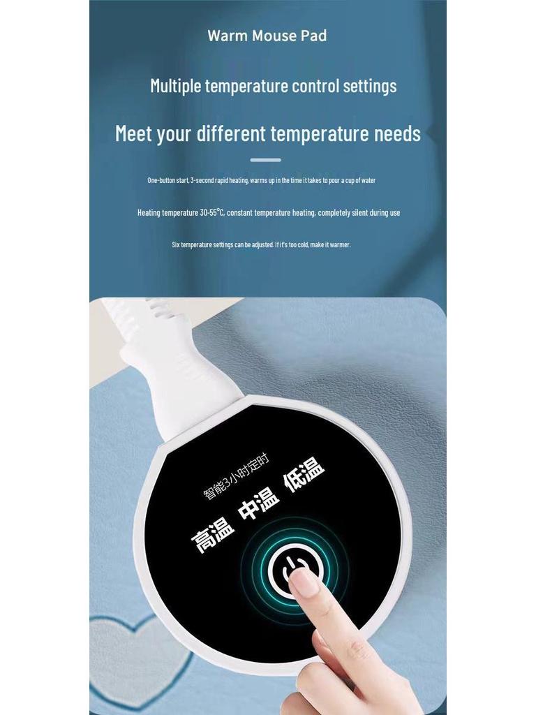 Large Cartoon Heating Mouse Pad - Warm Desk and Writing Pad for Office Computer