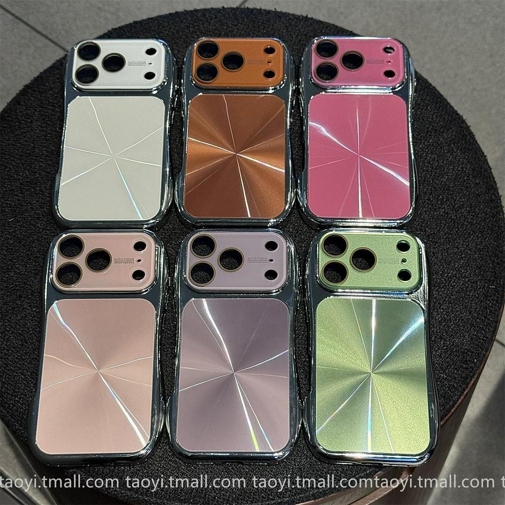 Apple 17 Pro Max Case: Electroplated Aurora iPhone16 Slim, Drop-Proof Protective with Large Window