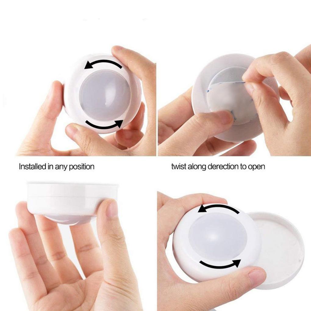 Cabinet Light 60lm LED Remote Control Closet Light Adjustable Home Stair Night Lamp