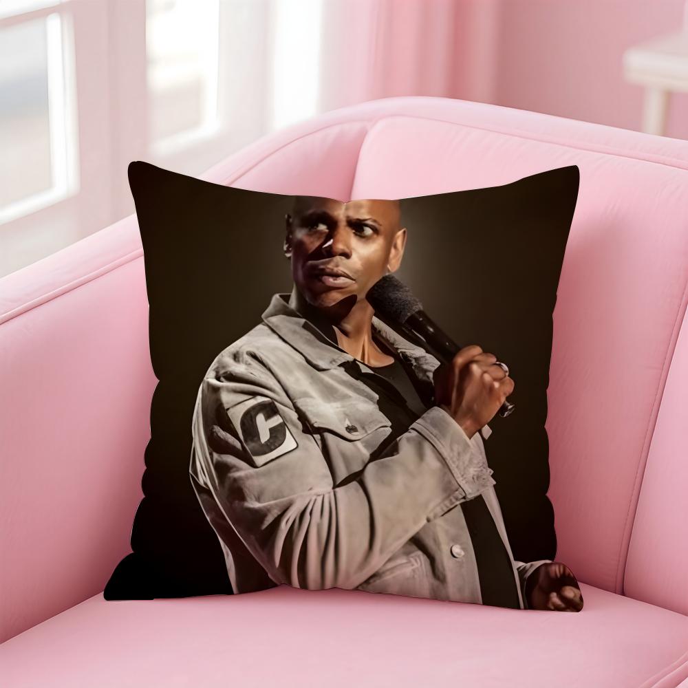 D-Dave Chappelle'S Show Cushion Cover Pillowcase Short Plush Invisible Zipper Room Sofa Cushion Cover