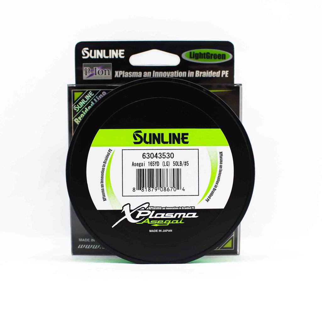 Sunline P.E Line Asegai Xplasma 165yds P.E 5 50lb Light Green (6704)