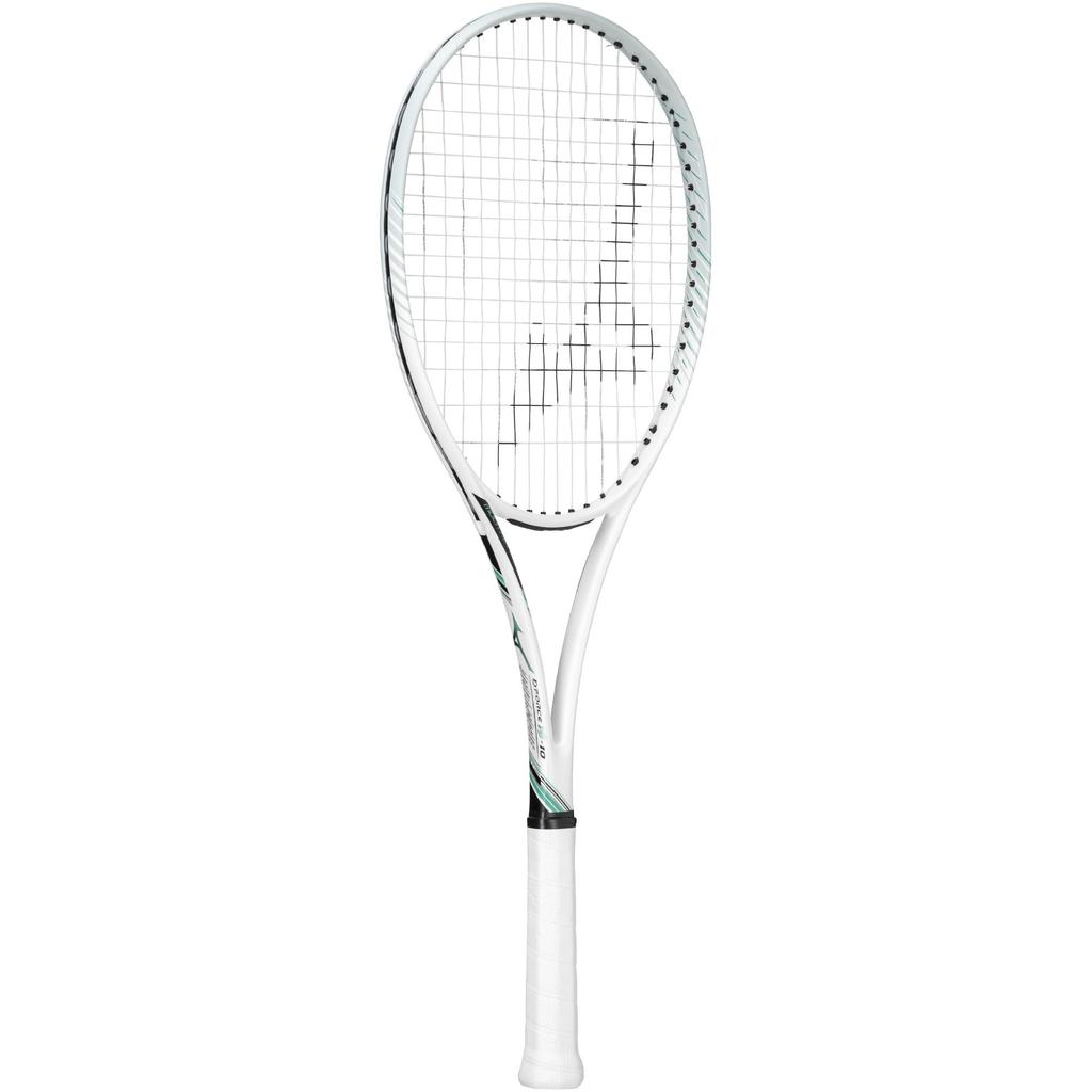 Mizuno Deeforce Tennis Racket 63JTN547 VS-10 (Soft Tennis), Unisex, White/Jade Green, 0X,
