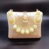 Women's Bag Crossbody Chain Acrylic Shell Square Shoulder Box Small Pearl Summer Evening Wedding Bags Travel Gold Clutch Ball