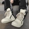Hoge Sportschoenen Vetersluiting Leren Enkellaarzen Mannen Skateschoenen Basketbal Sneakers 39-44 Mannen Casual Luxe Sneakers
