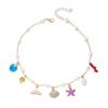 Imitation Pearl Starfish Shell Necklace Versatile Collarbone Chain Summer Ocean Style Accessory Daily Accessory