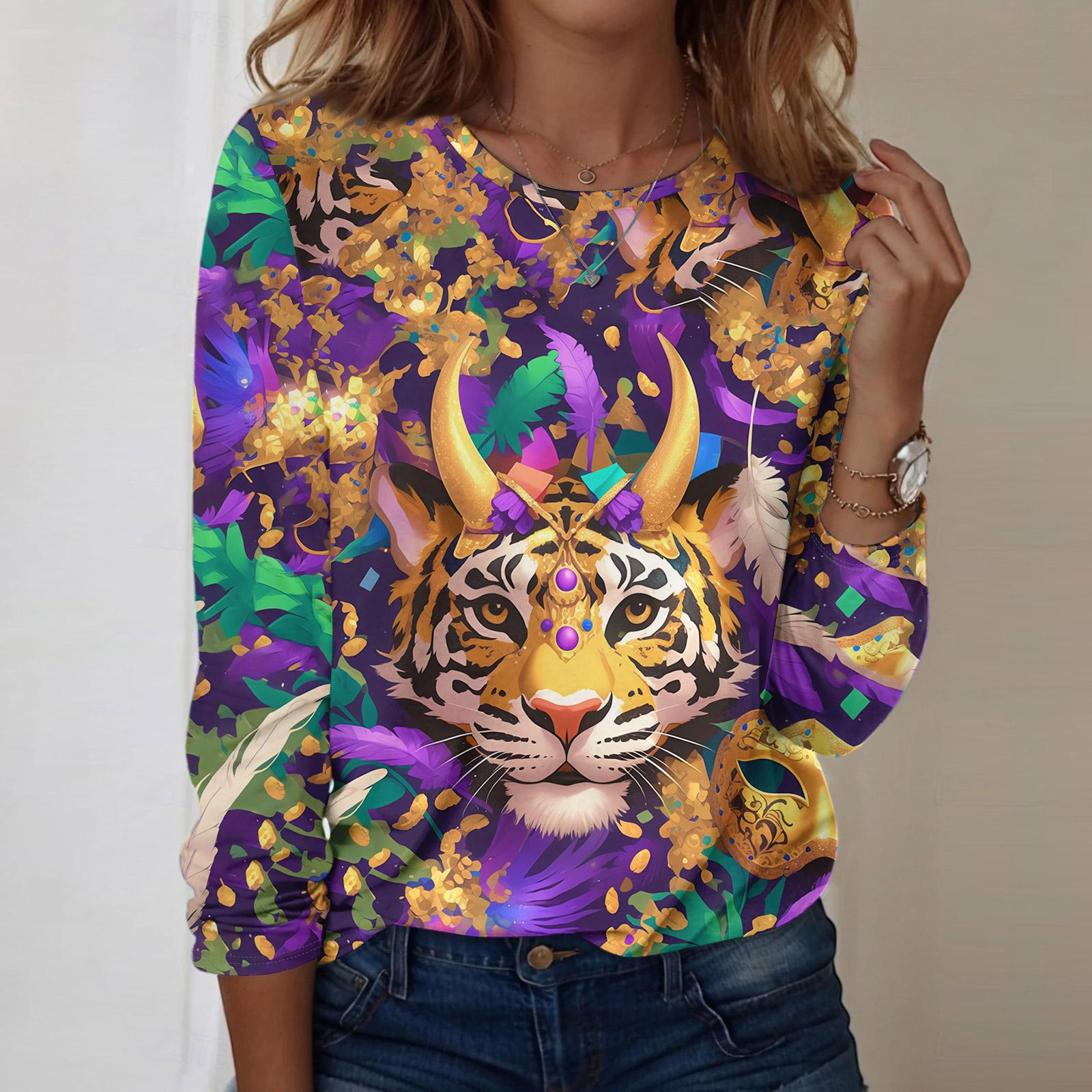 

Рубашки с длинным рукавом для женщин, милые футболки с графическим принтом, блузки, повседневные базовые топы больших размеров, пуловеры XL