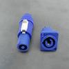 2PCS 3-Pin Power Connector 20A 250V~Male Plug with Drilled Hole For LED Screen / Stage Light / Power Connection