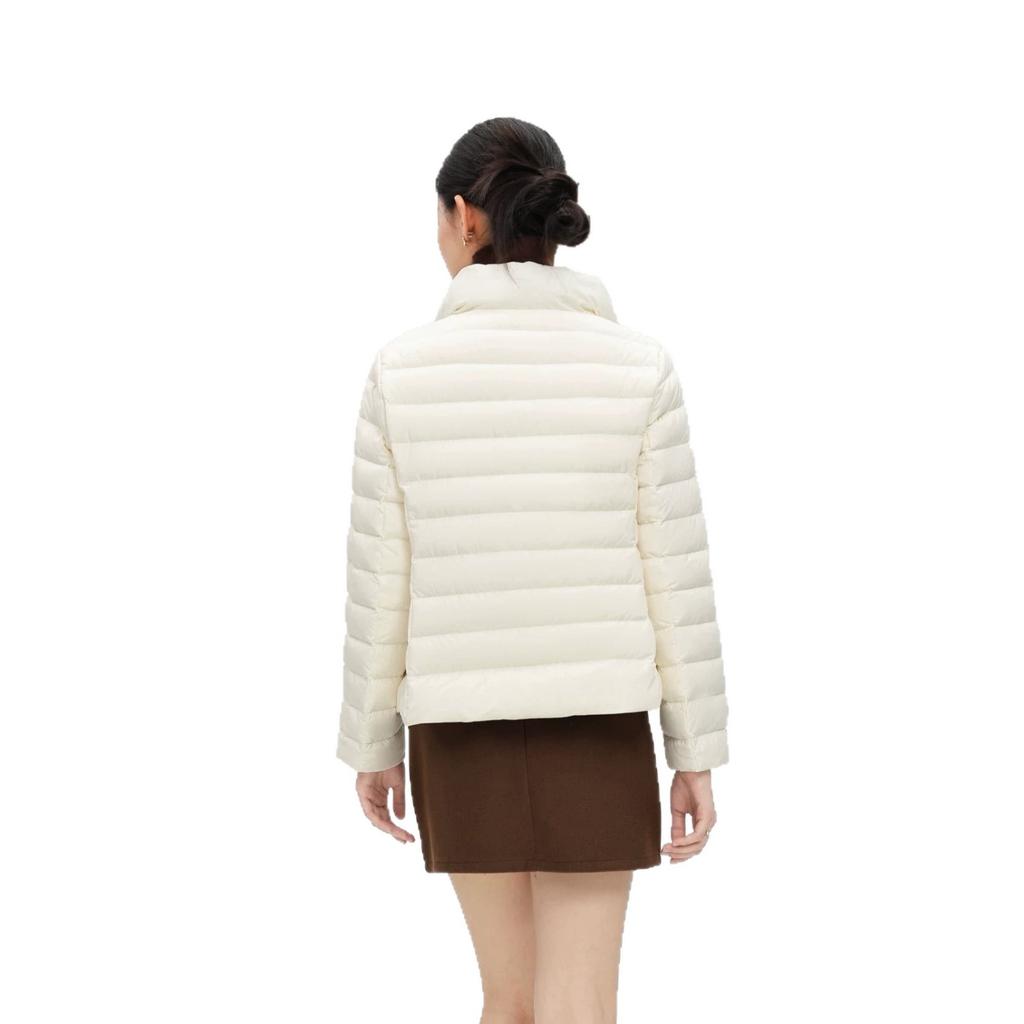 Autumn and winter new European light down jacket women's short fashion stand-up collar white duck down small coat tide