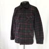 R.P.T RUPERT Wool Check CPO Jacket Shirt Men L Red Black Jacket Jumper cBH619(USED)