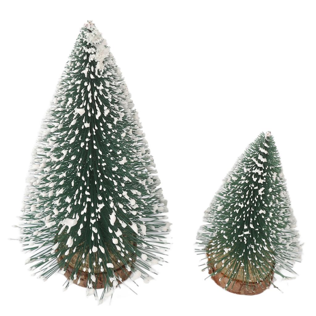 Set Decorativo Albero di Natale Pino 10 Pezzi Ornamento Piccolo Natalizio Albero Artificiale da Tavolo