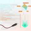 Colorful Light USB Mouse 7-Color Mechanical Mouse Portable Wired Mouse  Computer Accessories