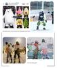 Cartoon Ski Protective Gear Set: Anti-Fall Waterproof Little Turtle Ski and Snowboard Knee Pads