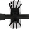 Bike Phone Holder Silicone 360° All-Side Protection for Bicycle Motorcycle Easy Mount Black 1-Pack