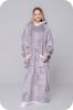 Decke Oversize Pullover Warm Dicke Deckenpullover 2in1 XXL Grau Fell [Kb-Xl1]
