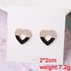 Imitation Pearl Earrings for Women Hollow Heart Pendants Korean Drop Earrings Personality Hanging Earrings Boucle Oreille Femme