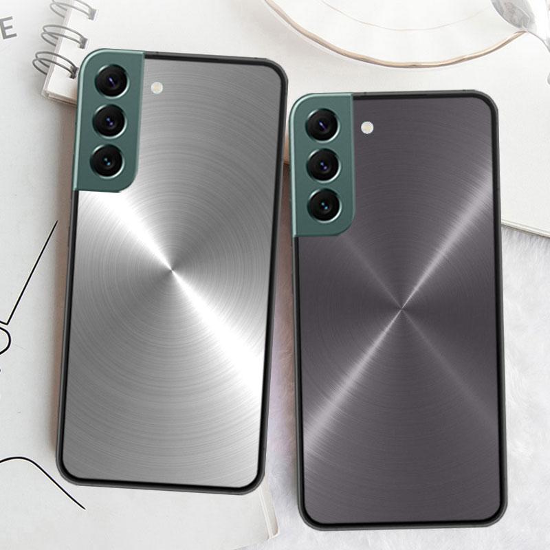 Brushed Metal Texture Steel Print Phone Case For Samsung Galaxy Note 20 Ultra 10 Lite 9 8 M12 M21 M30S M31 M32 M51 M52 S10 S9 S8