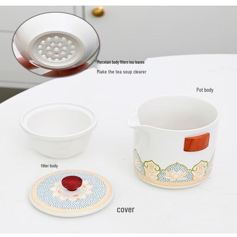 Shangqi Portable Ceramic Gongfu Tea Set