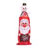 Santa Claus Printed Wine Bottle Bag Christmas Decor Wine Bottle Covers Ornaments Bags Xmas Gifts For New Year Dinner Table Decor