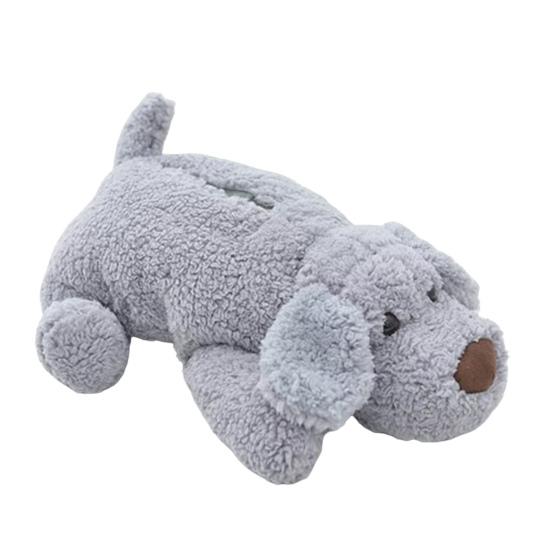 Große Größe Elastische Band Tissue Box Abdeckung Niedlichen Plüsch Teddy Hund Form Papier Container Fall Wohnaccessoires