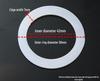 Rubber Flat Washer Gasket, 55MM OD, 42MM ID, 2-Inch Drain Pipe Silicone Seal Ring.