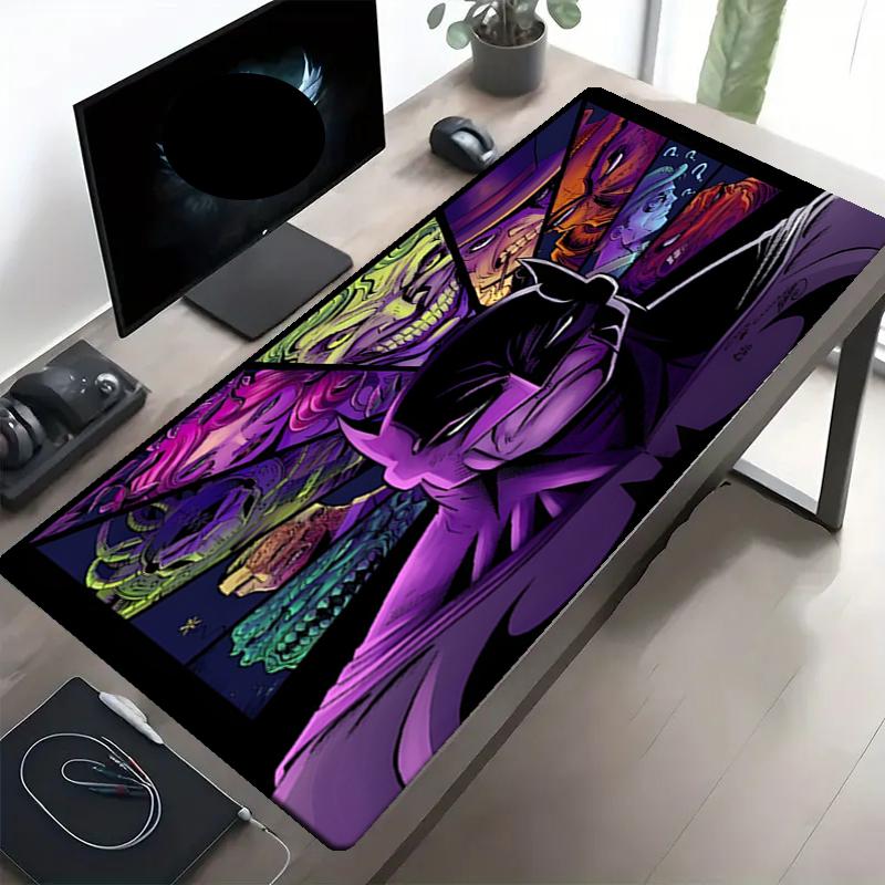 Batman Print Mouse Pad, Anti‑Slip Desktop Keyboard Mat, for PC Laptop Gaming Working Daily Use, Cool Festival Surprise Gift