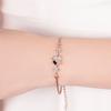 Fashion Ladies Zircon Four-Leaf Clover Bracelet for Ladies