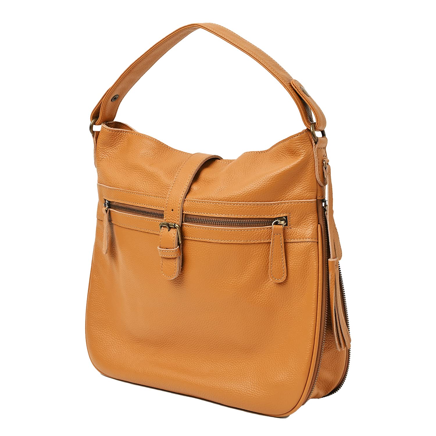 

Genuine Leather Shoulder Bag 2WAY Crossbody A4 Large Liliane Camel [Notre Favorie] Women s верблюд