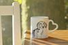 Harrier - cup with a dog, adorable cup with a heart-shaped handle, universal gift from the Art-Dog brand
