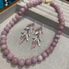 10Mm Lotus Root Pink Girl Round Bead Necklace Female Gentle Temperament Advanced Sense Simple Stacking Naked Chain Necklace