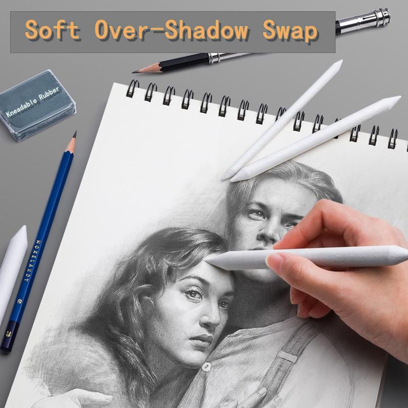 Blending Stumps and Tortillions Paper Art Blenders Sandpaper Pencil Sharpener Pointer for Artist Charcoal Sketch Drawing To Practical Use