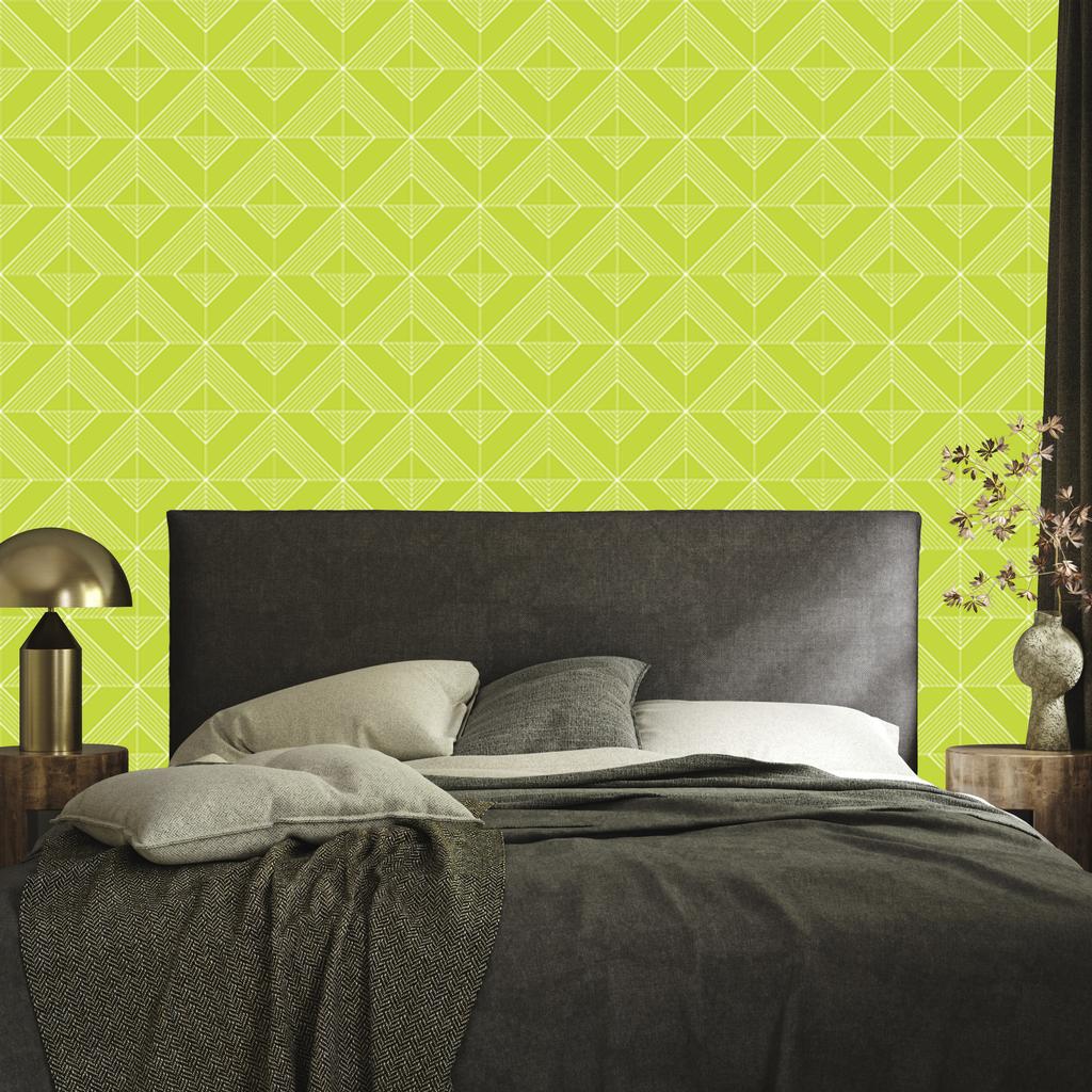 Geometric rhombus wallpaper lime, lime background 50x1000