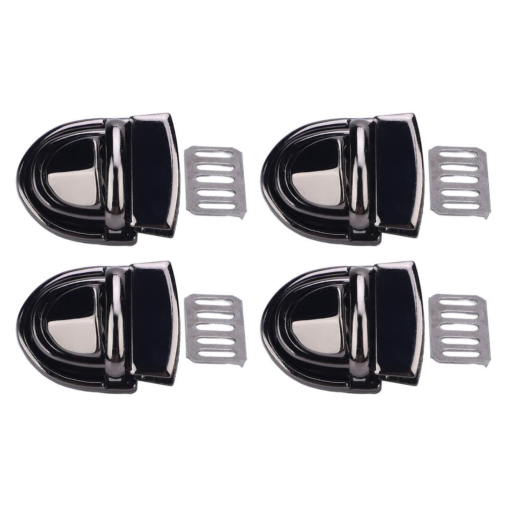 10 Sets Belt Clasp Locks 20mm Wide Duck Tongue Lock Fastener and 10.5x22mm Base Plate for Leather