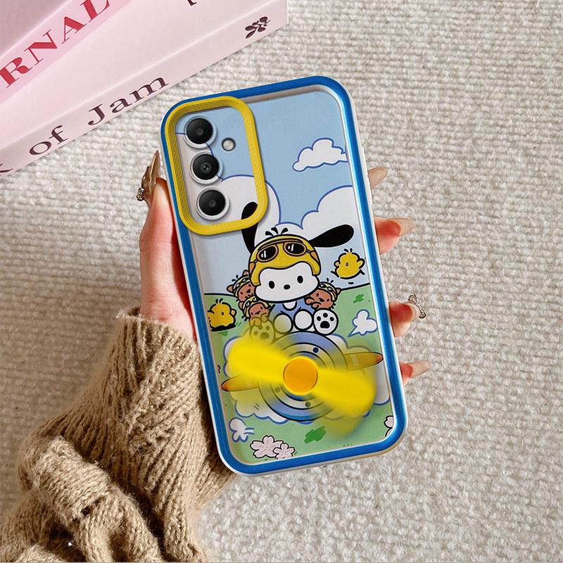Чехол для телефона Samsung A55 «Кошка гонится за мышью» с бриллиантовой веревкой A24 4G/A25 5G