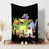 1 Stück Decke My Singing Monsters Aufdruck, Leichte Decke für Sofa, Bett - Weich & Warm, Geschenk für alle Jahreszeiten wie Weihnachten, Halloween