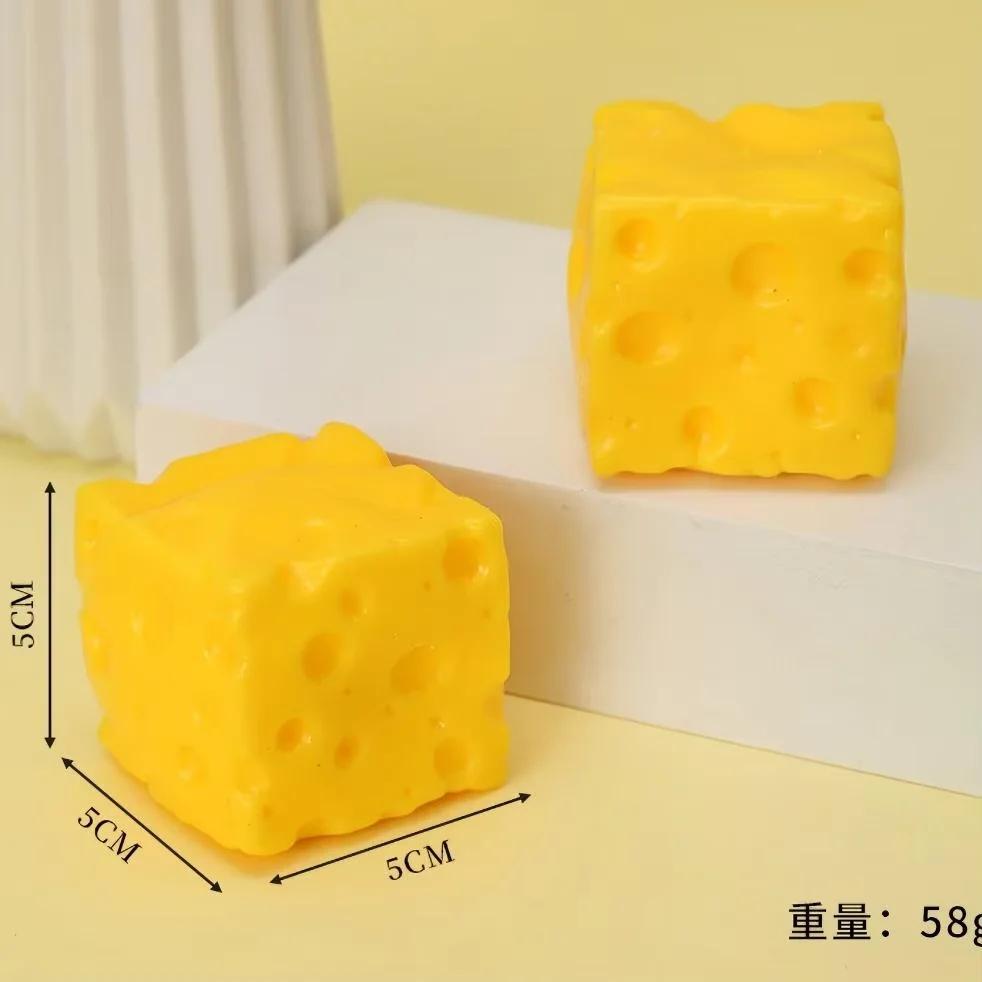 1pcs Giant Cheese Squeeze Toy Extra Large Size Cheese Squishy Fidget Toys Slow Rebound Shapeable Venting Ball for Adults Gifts