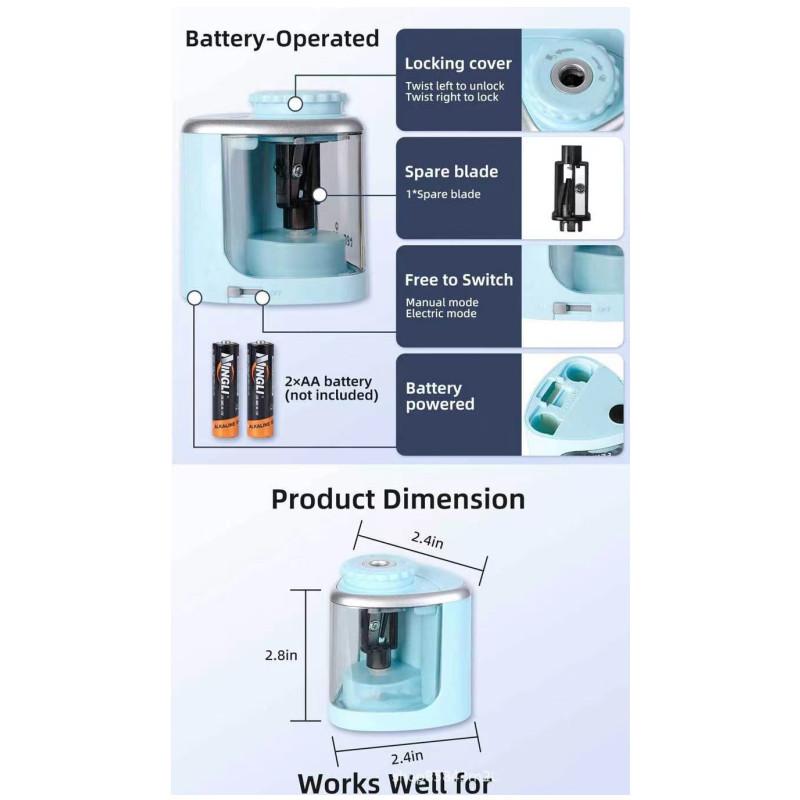Elektrické ořezávátko Stolní automatické ořezávátko Vhodné pro tužky (6-8 mm) pro studenty školní kancelářské potřeby