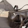 Commuter Vintage Underarm Bag Women's Bow Double Pocket Tote Bag Large Capacity Shoulder Bag