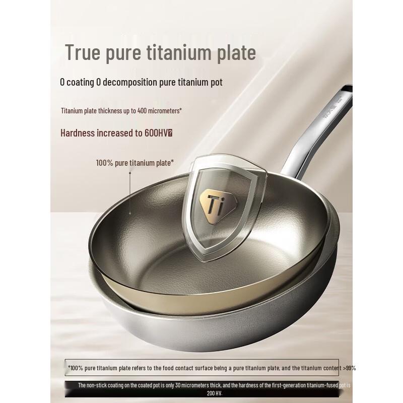 COOKER KING 28cm Pure Titanium Non-stick Frying Pan