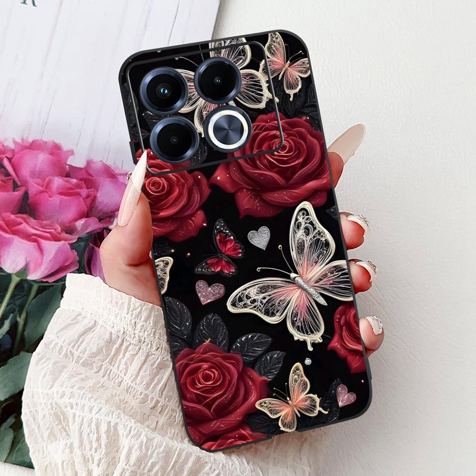 For Infinix Note 40 5G Case X6852 Luxury Fashion Painted Cover Matte Phone Case For Infinix Note 40 Pro Plus Note40 4G Soft Bags