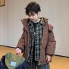 Children's Down-Fiber Jacket, Winter Boys' Casual, Two-Piece-Style Jacket