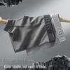 Men's Four-Corner Cotton Boxer Briefs - Floral Gray & Dark Series, Skin-Friendly, Breathable, Large Size Waistband, Stylish Underwear