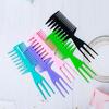 Professional Double Side Tooth Combs Fish Bone Shape Hair Brush Barber Hair Dyeing Cutting Coloring Brush Man Hairstyling Tool