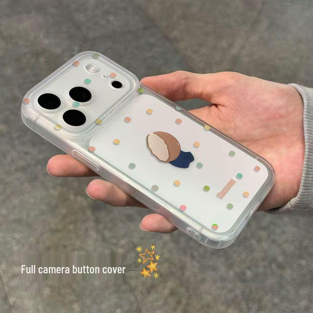 Puppy Compatible Camera Case for Apple iPhone 13 & 17 Pro Max - Soft Shell, Drop-proof, Integrated Camera Button