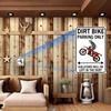 Vintage Metal Sign Motorcycle Parking 20x30 cm Waterproof Garage & Man Cave Decor