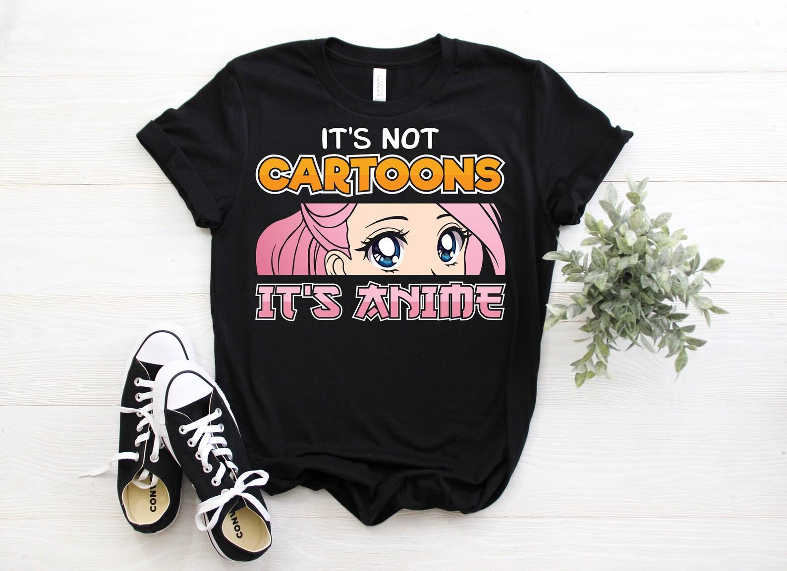 It s Not Cartoons It s Anime Gift T-Shirt, Japanese Cartoon, Video Game Lover Shirts, Gamer Kawaii, Video Game, Japan, Otaku Manga Cosplay, 160