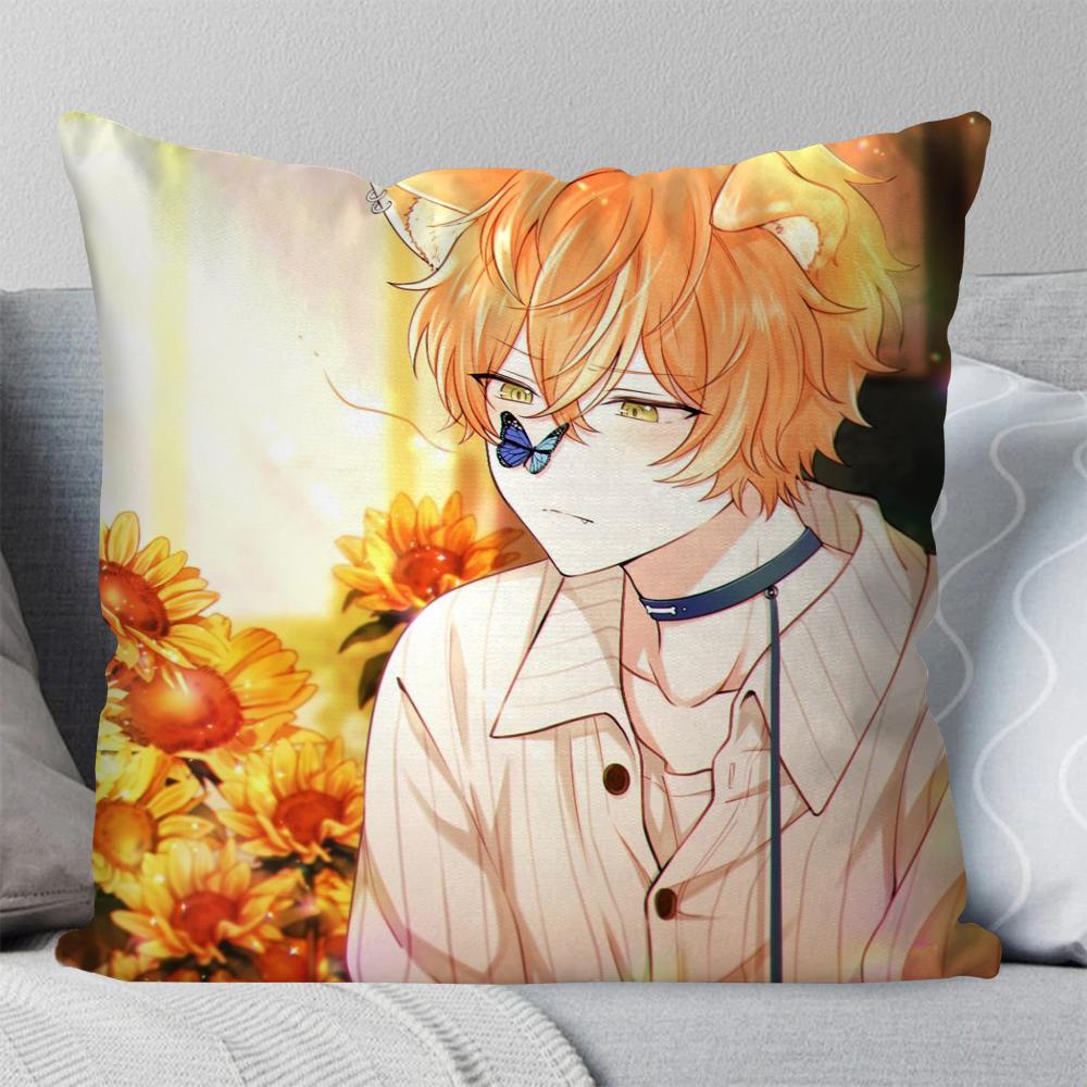 Akito Shinonome Animation P-Project Sekai Pillow Case Square Pillow Bedroom Sofa Leisure ComfortLivingRoom Home Decoration 40X40